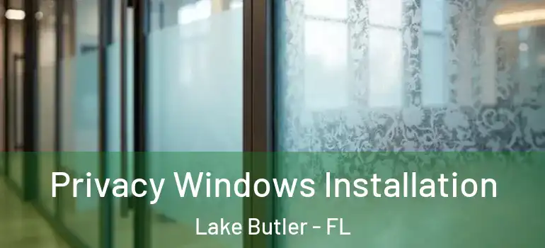  Privacy Windows Installation Lake Butler - FL